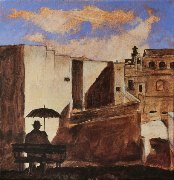 matera 1 - 40x40 - technique mixte